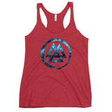 Ice Valknut Women's Racerback Tank tank tops Viking Warriors