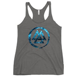 Ice Valknut Women's Racerback Tank tank tops Viking Warriors