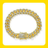 Iced Out Cuban Chain Bracelets for Men Viking Warriors