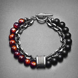 Lava Stone and Chain Bracelet Bracelets Viking Warriors