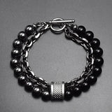 Lava Stone and Chain Bracelet Bracelets Viking Warriors