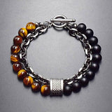 Lava Stone and Chain Bracelet Bracelets Viking Warriors