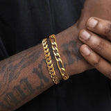 Layered  Chain Bracelets Viking Warriors