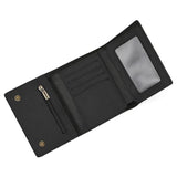 Leather Trifold Wallet with Chain wallet Viking Warriors