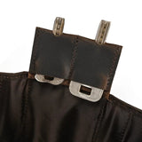 Leather Trifold Wallet with Chain wallet Viking Warriors