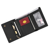 Leather Trifold Wallet with Chain wallet Viking Warriors