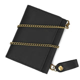 Leather Trifold Wallet with Chain wallet Viking Warriors