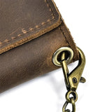 Leather Trifold Wallet with Chain wallet Viking Warriors