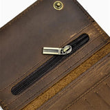 Leather Trifold Wallet with Chain wallet Viking Warriors