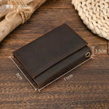 Leather Trifold Wallet with Chain wallet Viking Warriors