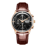 Luxury Chronograph Leather Watch watch Viking Warriors