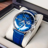 Luxury Chronograph Leather Watch watch Viking Warriors