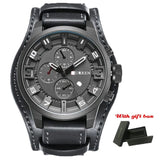 Luxury Mens Watches with Leather Strap Watches Viking Warriors