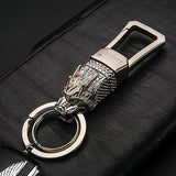 Luxury Wolf Head  LED light Keychain Keychains Viking Warriors