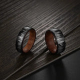 Luxury Wooden Inlay Wedding Bands – Perfect Blend of Style and Strength rings Viking Warriors