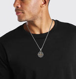 Men's Compass Necklace Viking Warriors