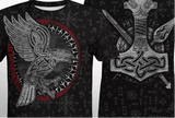 Men's Nordic Viking 3D Digital Print T-Shirt Shirts & Tops Viking Warriors