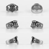 Mjolnir Thor's Hammer Celtic Knot Ring Rings Viking Warriors