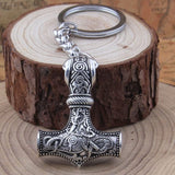 Mjolnir Thor's Hammer Keychain Keychains Viking Warriors