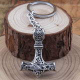 Mjolnir Thor's Hammer Keychain Keychains Viking Warriors