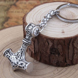 Mjolnir Thor's Hammer Keychain Keychains Viking Warriors