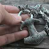 Mjolnir Thor's Hammer King's Chain Charms & Pendants Viking Warriors