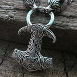 Mjolnir Thor's Hammer King's Chain Charms & Pendants Viking Warriors