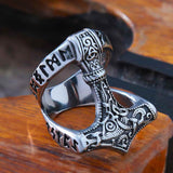 Mjolnir Thor's Hammer Ring Rings Viking Warriors