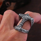 Mjolnir Thor's Hammer Ring Rings Viking Warriors