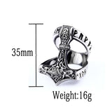 Mjolnir Thor's Hammer Ring Rings Viking Warriors