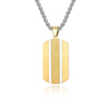Modern Lines Tag Pendant Necklace jewelry Viking Warriors