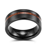 Myrkviðr Black Forest Tungsten  Wooden  Ring Rings Viking Warriors