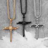 Nails Cross Necklace cross pendant necklace Viking Warriors