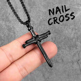 Nails Cross Necklace cross pendant necklace Viking Warriors