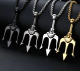 Neptune Trident Pendant Necklaces necklace Viking Warriors