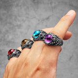 Nidhogg Dragon Eye Ring Rings Viking Warriors