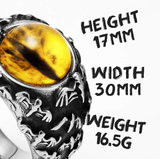 Nidhogg Dragon Eye Ring Rings Viking Warriors