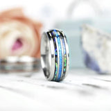 Njord Abalone Shell Wedding Ring Rings Viking Warriors