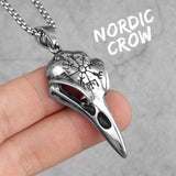 Nordic Raven Skull Necklace Necklaces Viking Warriors