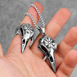 Nordic Raven Skull Necklace Necklaces Viking Warriors