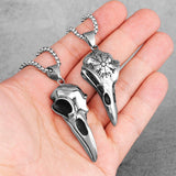 Nordic Raven Skull Necklace Necklaces Viking Warriors