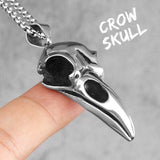 Nordic Raven Skull Necklace Necklaces Viking Warriors