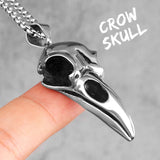 Nordic Raven Skull Necklace Necklaces Viking Warriors