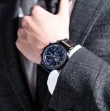 Norse Blue Wooden Chronograph Wristwatch Wood watches Viking Warriors