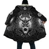 Norse Mythology Viking Hooded Cloak for Men - Authentic Overcoat for Cosplay & Winter Coats & Jackets Viking Warriors