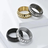Norse Runes Spin Ring ring Viking Warriors