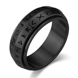 Norse Runes Spin Ring ring Viking Warriors