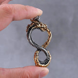 Norse Viking Dragon Necklace Ouroboros Pendant Necklaces Viking Warriors