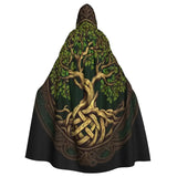 Norse Viking Tree of Life Hooded Cape Hooded Cloak Viking Warriors