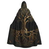 Norse Viking Tree of Life Hooded Cape Hooded Cloak Viking Warriors
